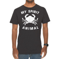 My Spirit Animal Crab T Shirt, Funny Crustacean Crabby Tee Vintage T-shirt | Artistshot