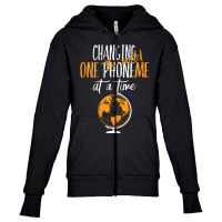 Changing The World One Phoneme   Speech Language Pathologist Tank Top Youth Zipper Hoodie | Artistshot