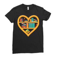 I Love Reading  Heart Love Books Gift Reading Club Ladies Fitted T-shirt | Artistshot