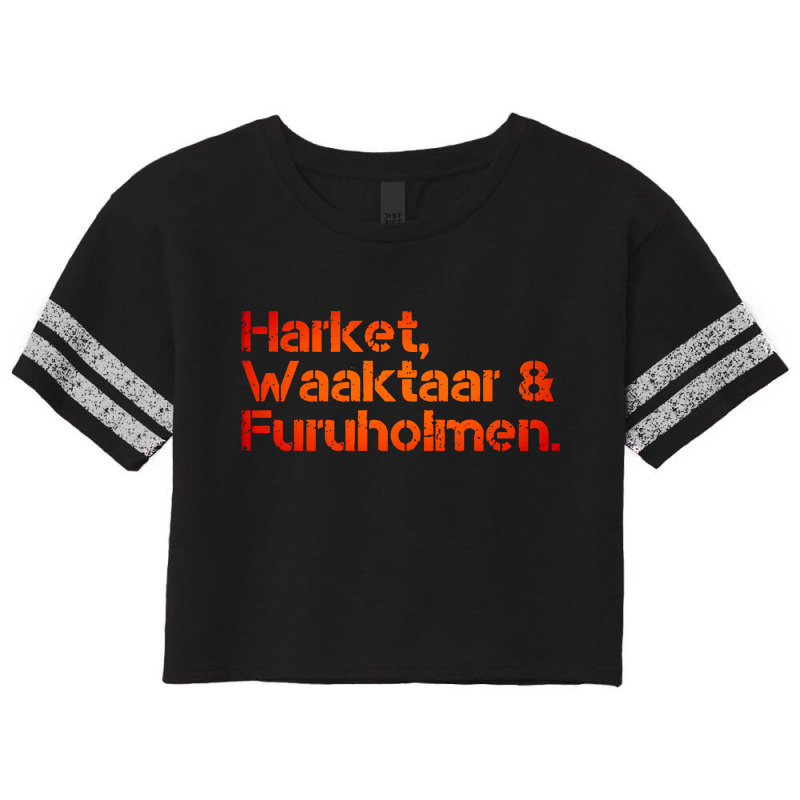 Harket Waaktaar And Furuholmen Scorecard Crop Tee | Artistshot