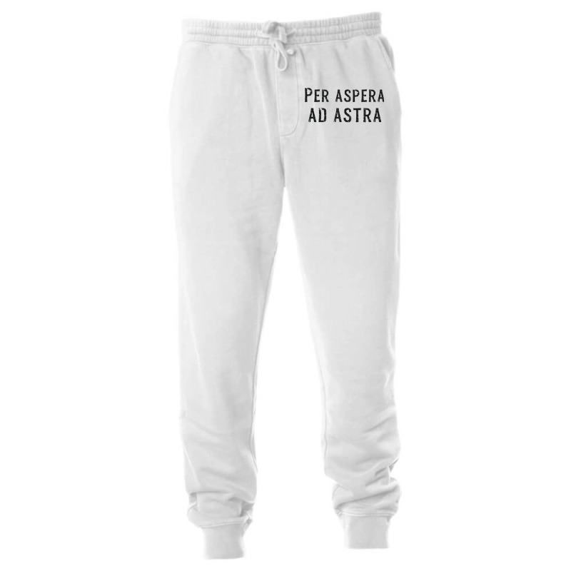 Per Aspera Ad Astra Inspirational Latin Quotes Motivational T Shirt Unisex Jogger | Artistshot