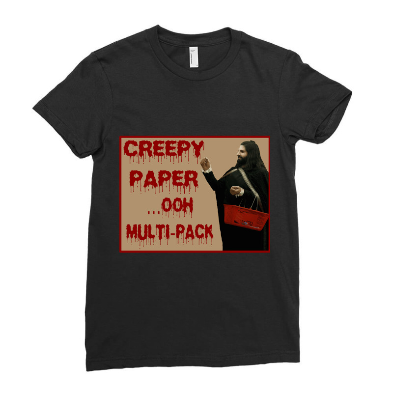 Creepy Paper Ladies Fitted T-Shirt by poppyallen | Artistshot