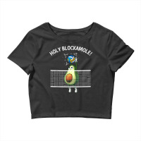 Funny Volleyball For Men Women Holy Guacamole Player Blocker T Shirt Crop Top | Artistshot