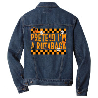 Pretend I'm A Rutabaga Costume Funny Lazy Halloween Party Sp T Shirt Men Denim Jacket | Artistshot