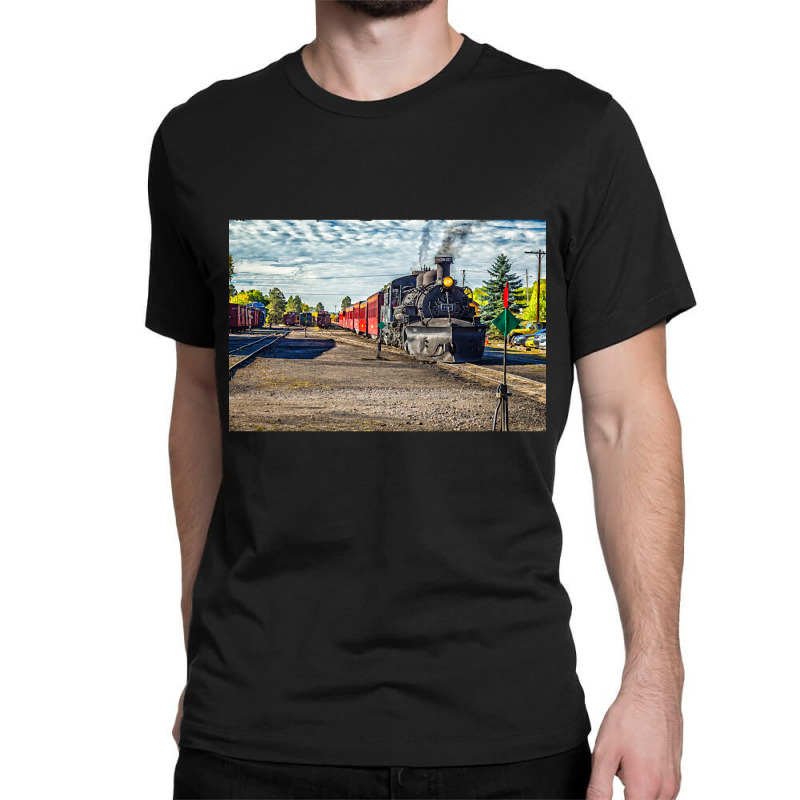 Cumbres And Toltec Narrow Gauge Railroad Chama New Mexico Yard Classic T-shirt | Artistshot