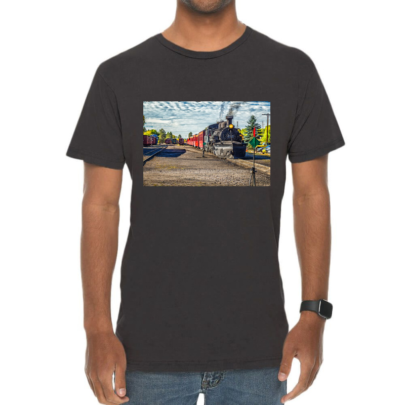 Cumbres And Toltec Narrow Gauge Railroad Chama New Mexico Yard Vintage T-shirt | Artistshot