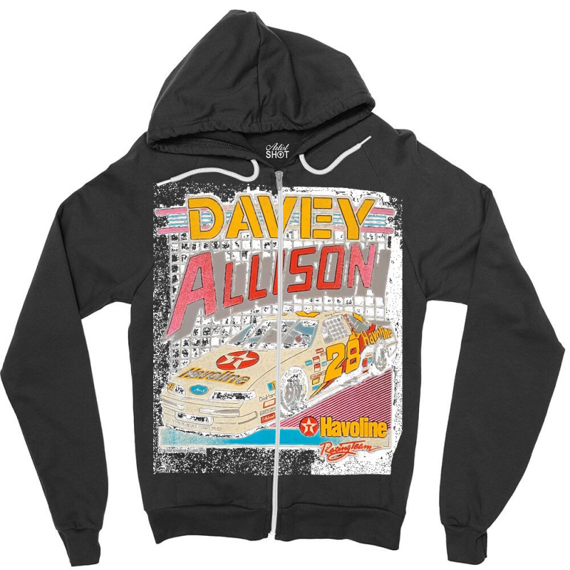 Davey Allison Havoline Vintage Racing Essential Zipper Hoodie | Artistshot