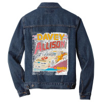 Davey Allison Havoline Vintage Racing Essential Men Denim Jacket | Artistshot