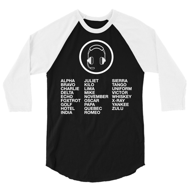 Aviation Phonetic Alphabet 3/4 Sleeve Shirt | Artistshot