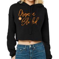 Tennessee Fan Orange Blooded Vol Sports Fan State Flag Tn Cropped Hoodie | Artistshot