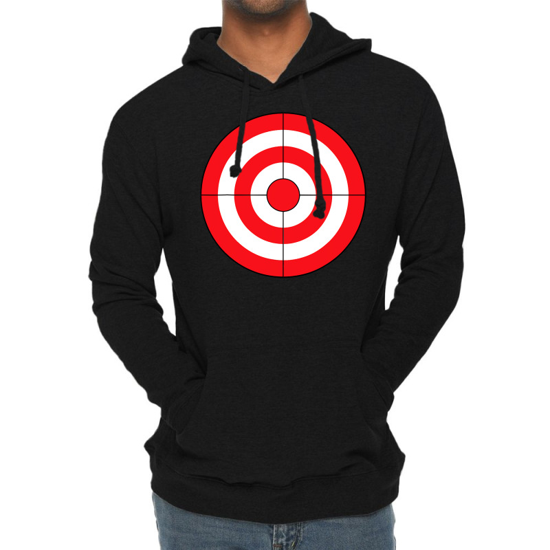 Bullseye Target Lazy Diy Halloween Costume Darts Shooting Lightweight Hoodie | Artistshot