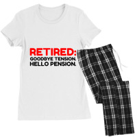 Retired Goodbye Tension Hello Pension Women's Pajamas Set | Artistshot