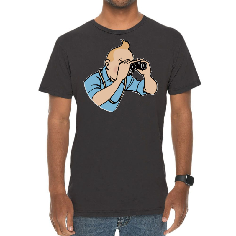 Tin Tin Binoculars Pullover Hoodie Vintage T-shirt | Artistshot