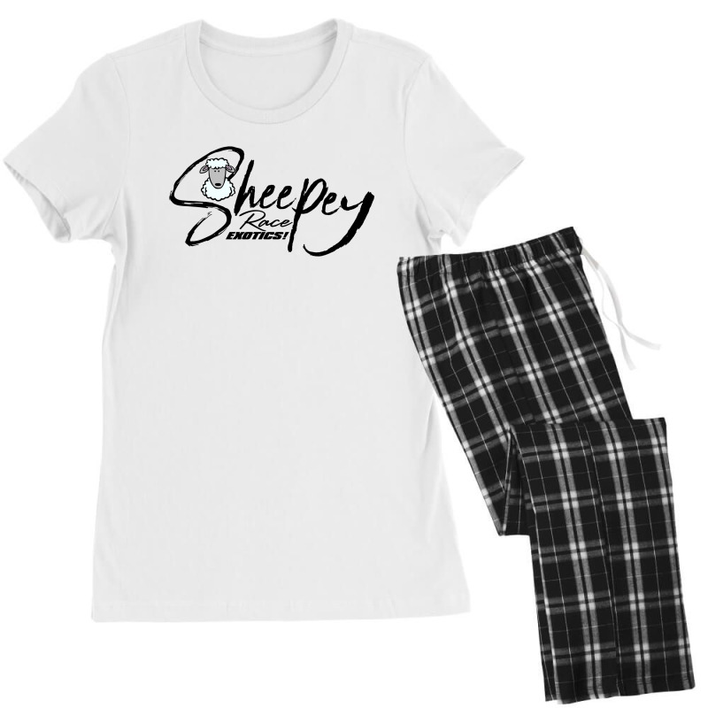 Custom Sheepey Race Exotics License Plate Women s Pajamas Set By