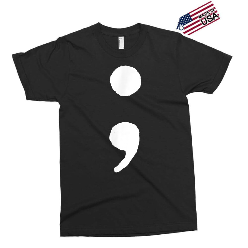 Semicolon   Dramatic Pause   T Shirt Exclusive T-shirt by cm-arts | Artistshot