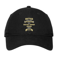 Never Underestimate Boston Terrier Mom Born In 1966 Adjustable Cap | Artistshot