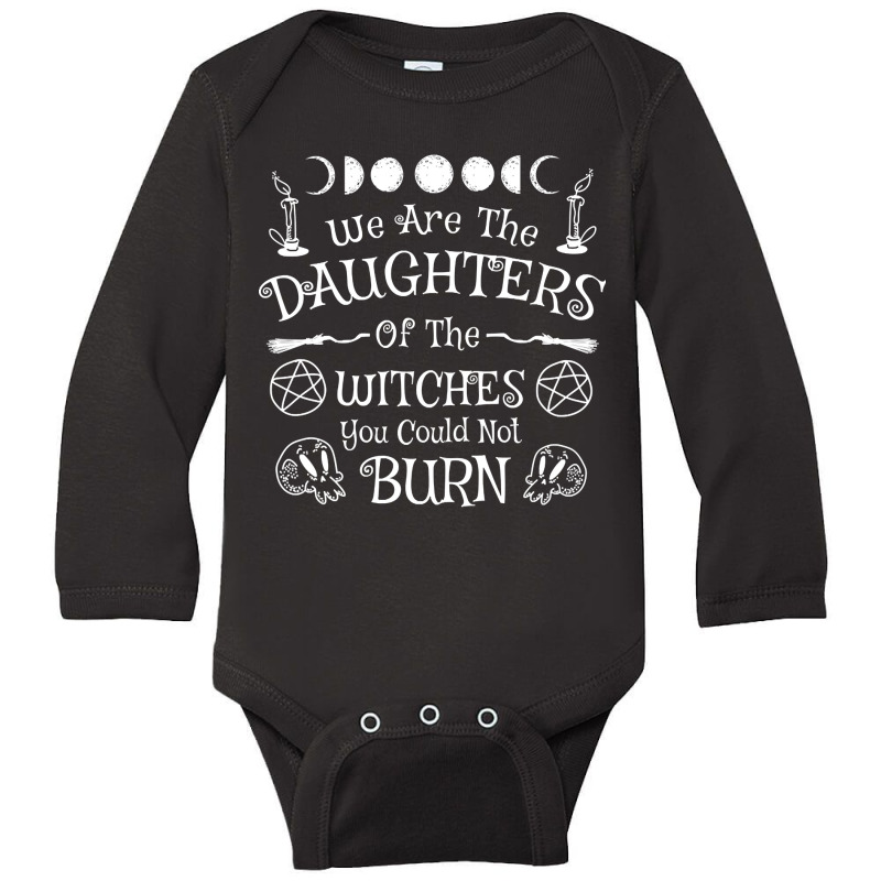 Daughters Of Witches Long Sleeve Baby Bodysuit by poppyallen | Artistshot