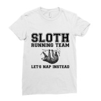 Sloth Running Team Ladies Fitted T-shirt | Artistshot