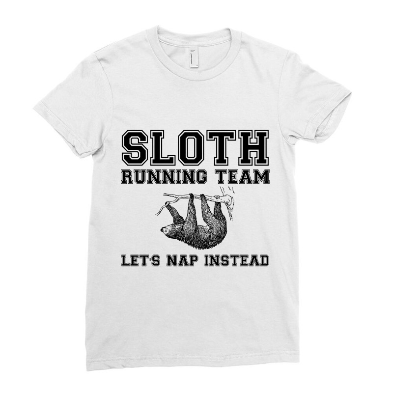 Sloth Running Team Ladies Fitted T-Shirt by Perfect Designers | Artistshot