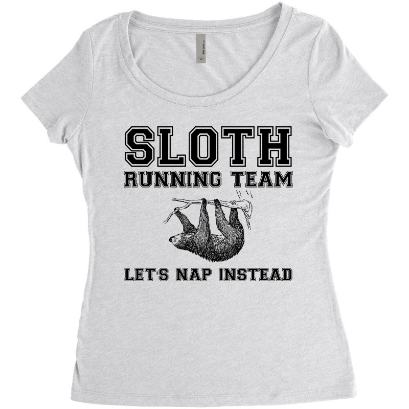 Sloth Running Team Women's Triblend Scoop T-shirt by Perfect Designers | Artistshot