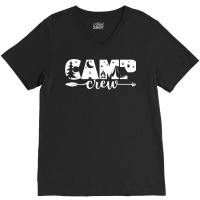 Happy Camper Camping Crew Camp Family Camping Trip T Shirt V-neck Tee | Artistshot