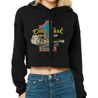 Deer Park Drag Strip 1953 Cropped Hoodie | Artistshot