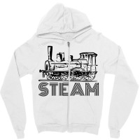 Steam Train Zipper Hoodie | Artistshot