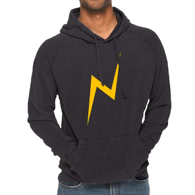 Lightning Bolt (yellow) Vintage Hoodie by SilviaMartinez | Artistshot