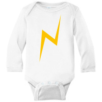 Lightning Bolt (yellow) Long Sleeve Baby Bodysuit | Artistshot