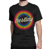 Destiny - Retro Rainbow Faded-style Classic T-shirt | Artistshot