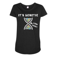 Star It's Genetic Dna Helix Genetic Makeup Funny T Shirt Maternity Scoop Neck T-shirt | Artistshot