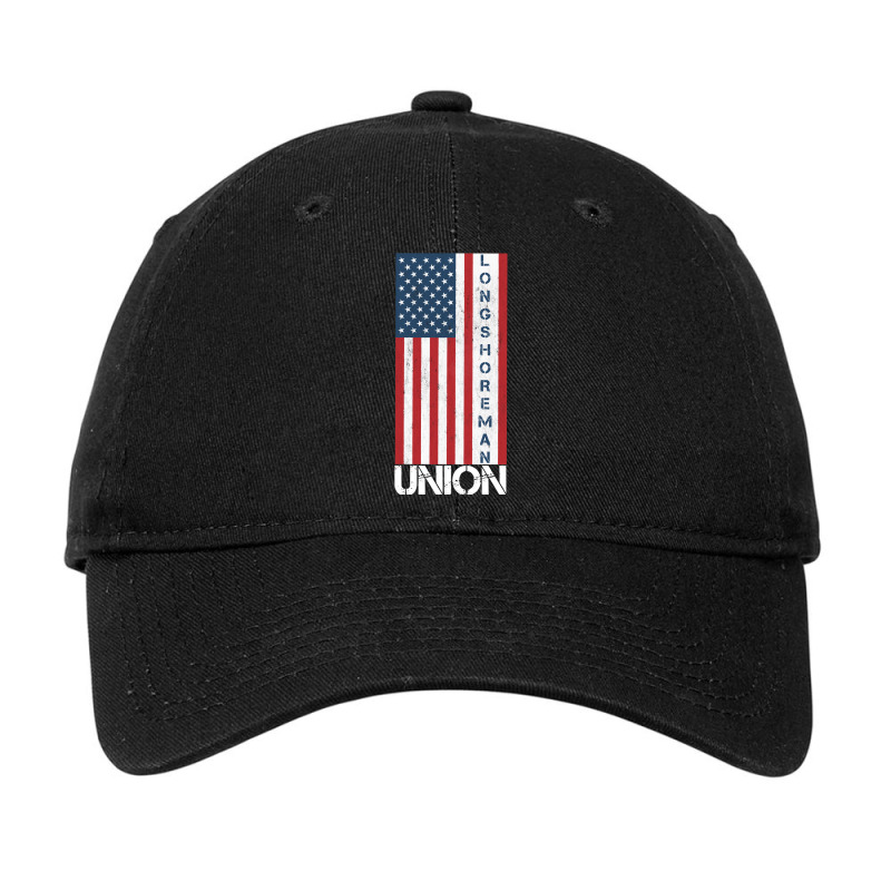 Union Member American Flag Longshoreman Pullover Hoodie Adjustable Cap | Artistshot