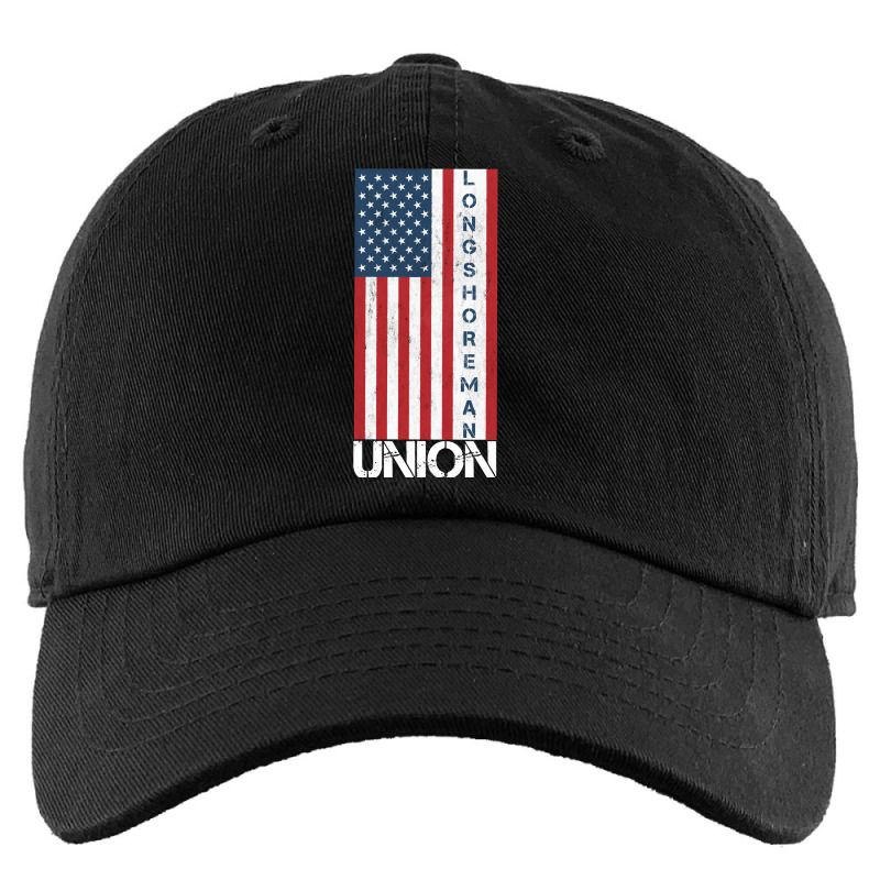 Union Member American Flag Longshoreman Pullover Hoodie Kids Cap | Artistshot