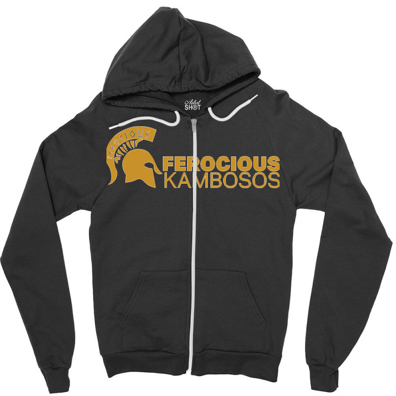 Ferocious Kambosos Gold Essential Zipper Hoodie | Artistshot