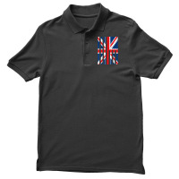 English England United Kingdom Great Britain Union Jack Flag T Shirt Men's Polo Shirt | Artistshot