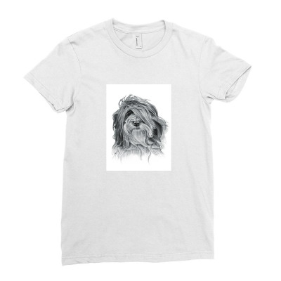 Catalan Sheepdog Ladies Fitted T-shirt Designed By Qilsamjinfo