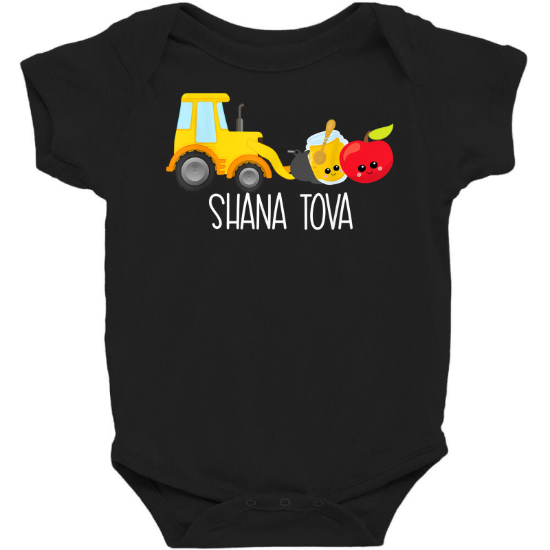 Shana Tova Trucks Loader Apple & Honey Funny Rosh Hashanah T Shirt Baby Bodysuit | Artistshot