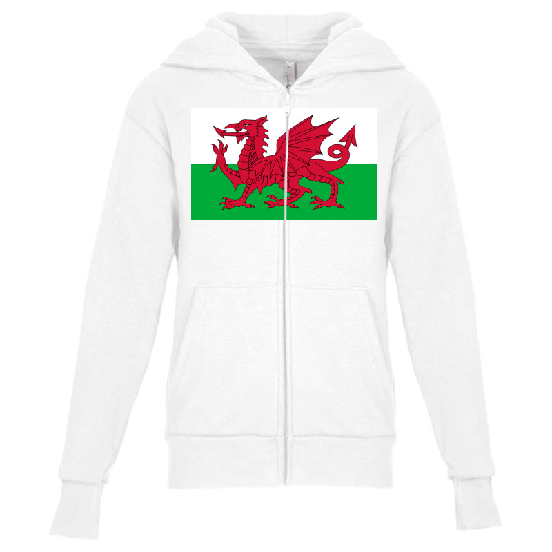 Wales National Flag Welsh Fan Bedspread Youth Zipper Hoodie by PamelaAnnHarris | Artistshot