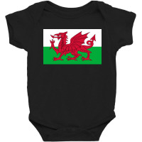 Wales National Flag Welsh Fan Bedspread Baby Bodysuit | Artistshot