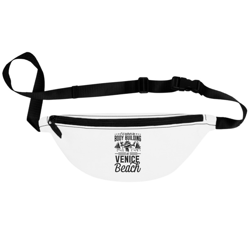 I'd Rather Be Body Building At Venice Weight Lifting Tank Top Fanny Pack | Artistshot