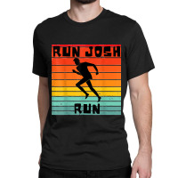 Josh Hawley Run Free Funny Josh Hawley Running Retro Stripe Classic T-shirt | Artistshot