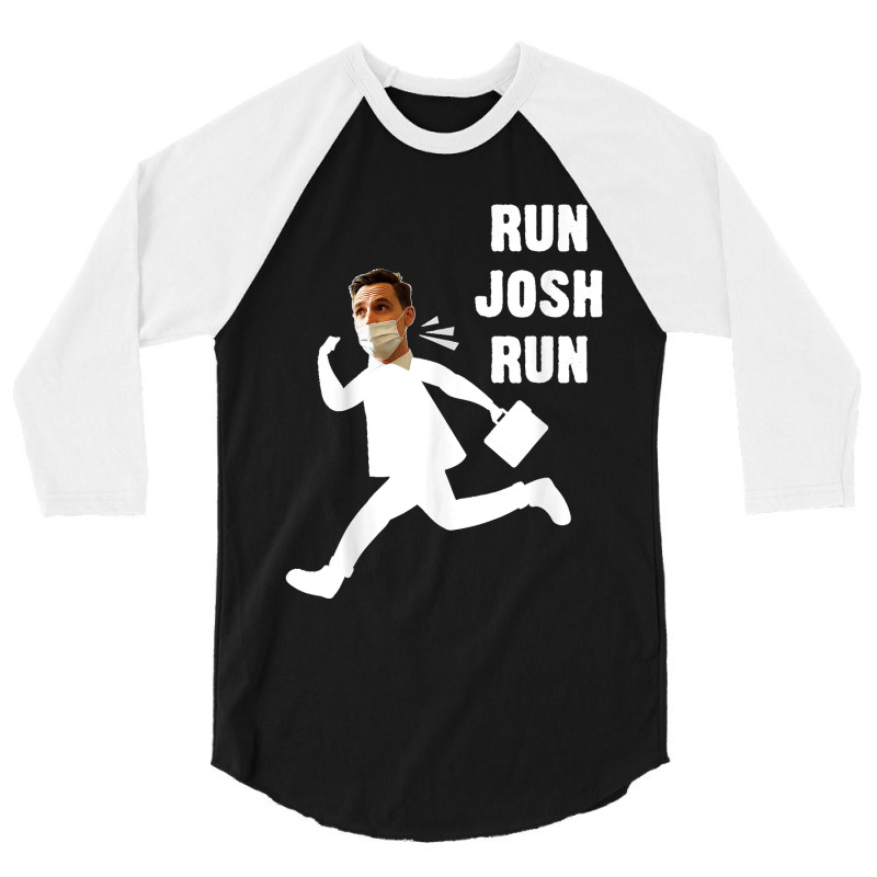 Josh Hawley Run Free Funny Josh Hawley Running 3/4 Sleeve Shirt by AnaMercedesContreras | Artistshot