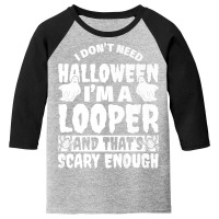 Looper Halloween Funny Premium T Shirt Youth 3/4 Sleeve | Artistshot