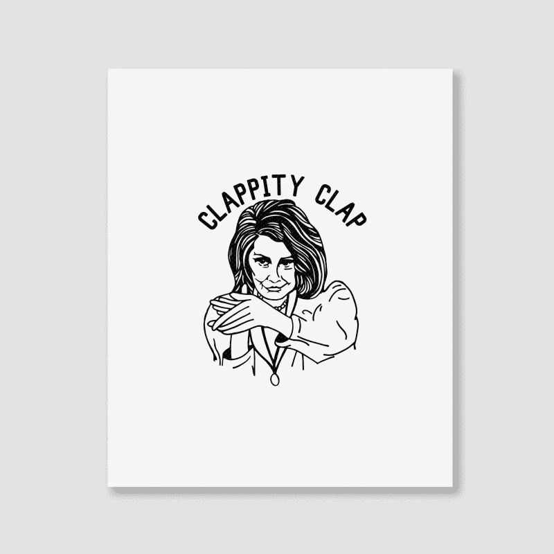 Nancy Pelosi Clappity Clap [tw] Portrait Canvas Print | Artistshot