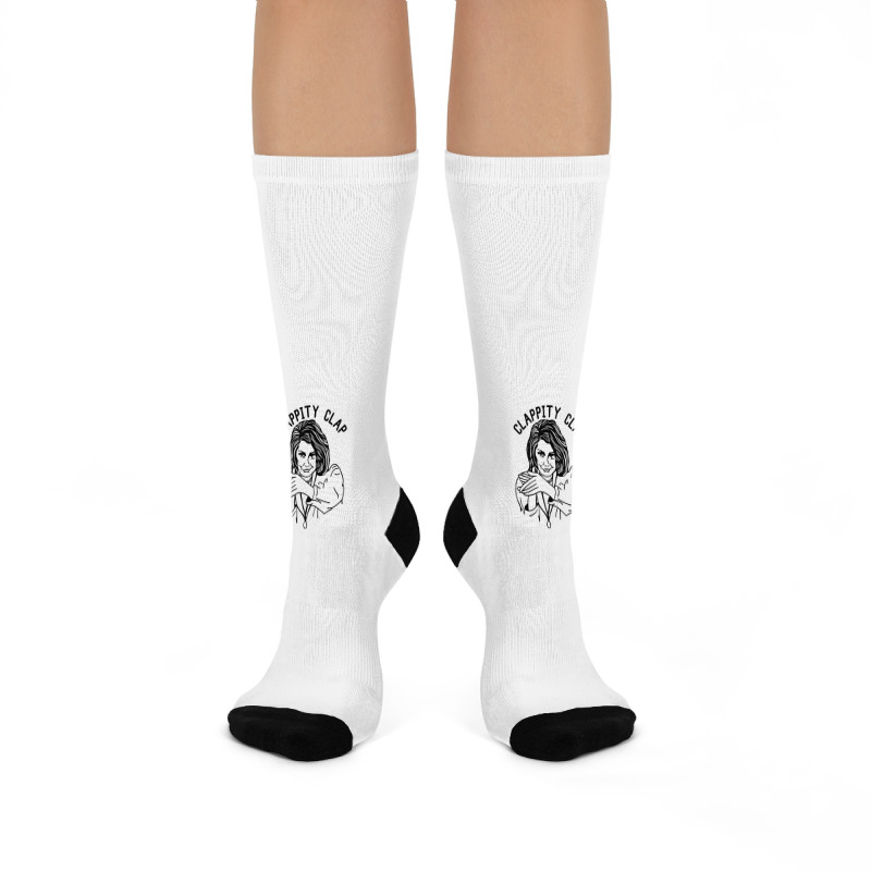 Nancy Pelosi Clappity Clap [tw] Crew Socks | Artistshot