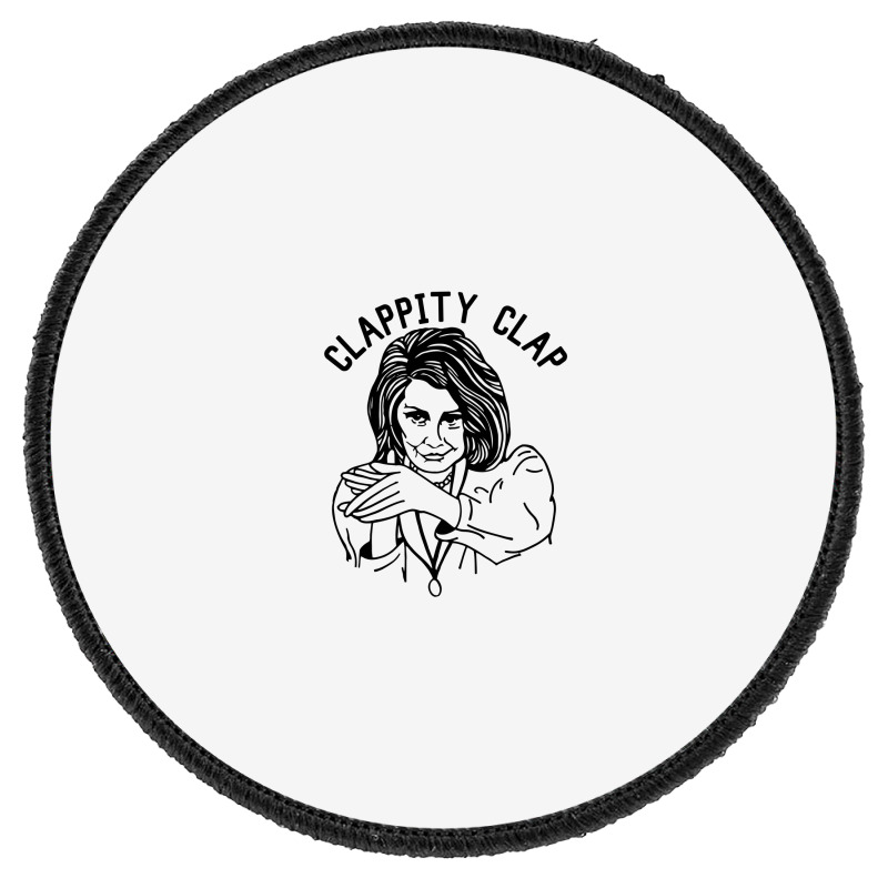 Nancy Pelosi Clappity Clap [tw] Round Patch | Artistshot