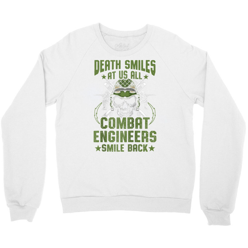 Combat Engineer Usa Military Sapper Raglan Baseball Tee Crewneck Sweatshirt by cm-arts | Artistshot