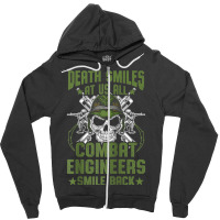 Combat Engineer Usa Military Sapper Raglan Baseball Tee Zipper Hoodie | Artistshot