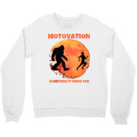 Motivation Sometimes Finds You Bigfoot Moon Silhouette Funny Tank Top Crewneck Sweatshirt | Artistshot