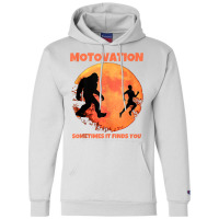 Motivation Sometimes Finds You Bigfoot Moon Silhouette Funny Tank Top Champion Hoodie | Artistshot